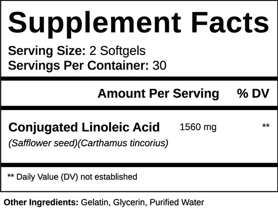 Supplement Facts of CLA 2000